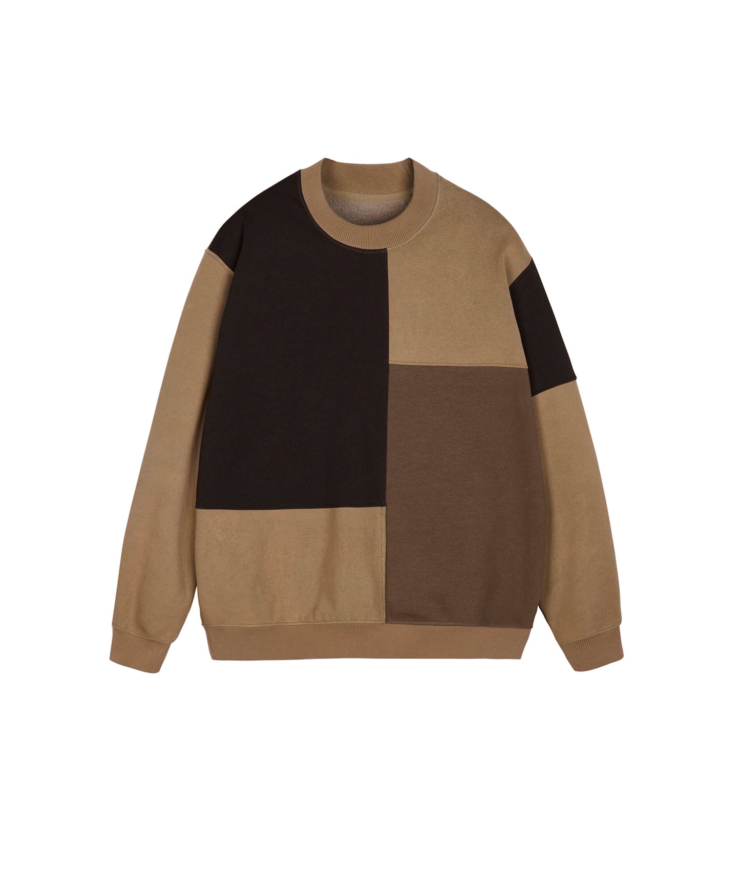 [CROQUIS]Color-block Warm Sweatshirt