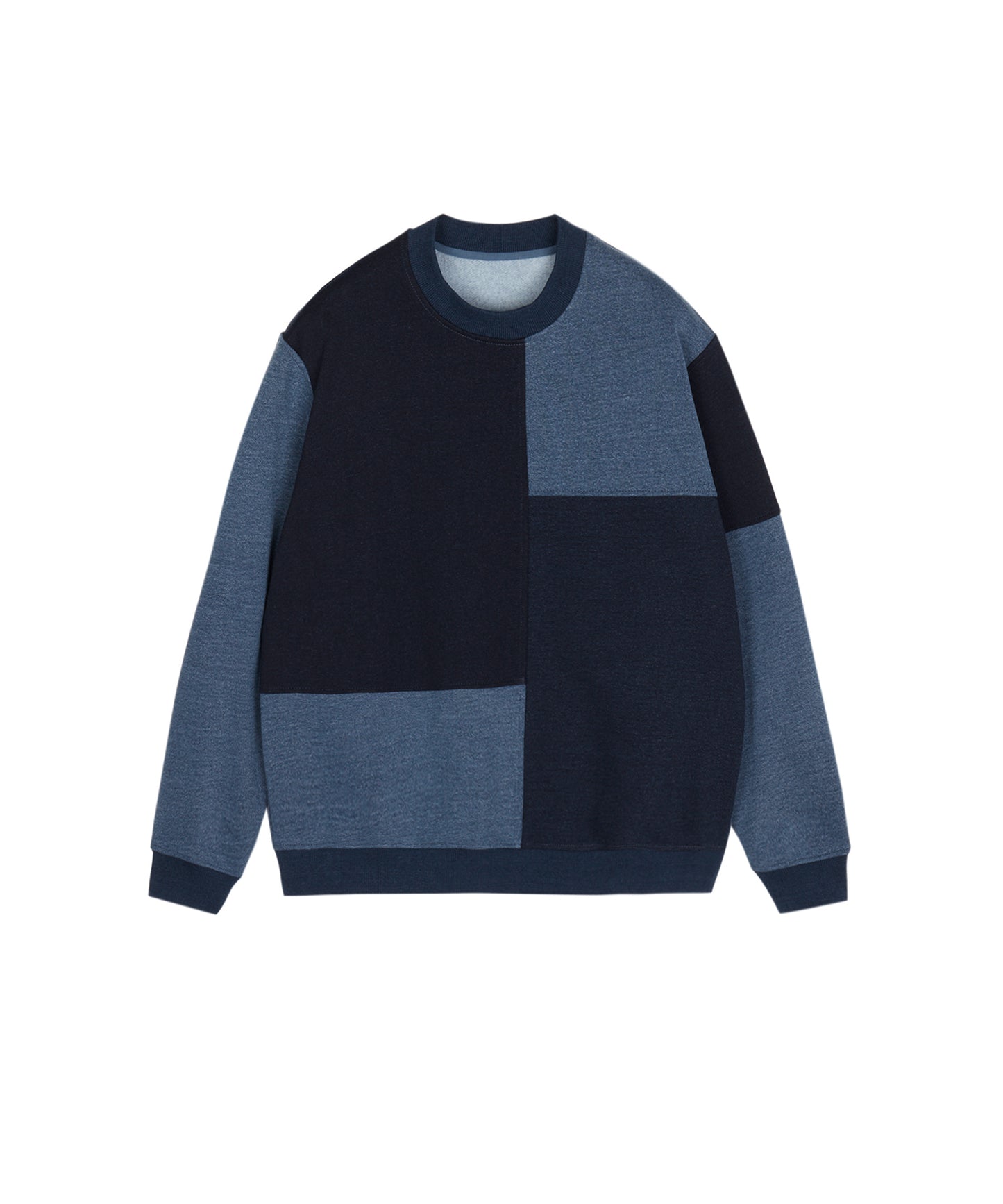 [CROQUIS]Color-block Warm Sweatshirt