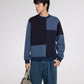 [CROQUIS]Color-block Warm Sweatshirt