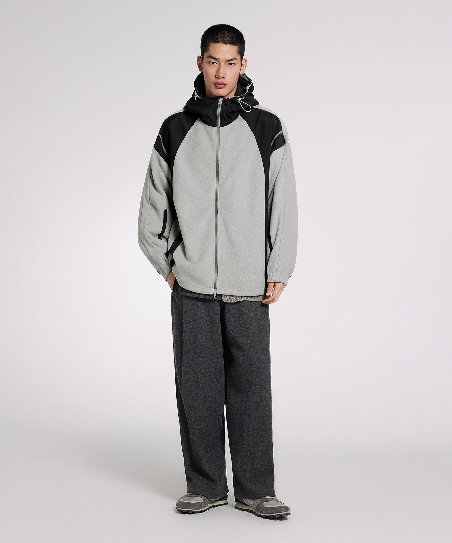 CROQUIS]Contrast Active Fleece Jacket – JNBY ONLINE STORE