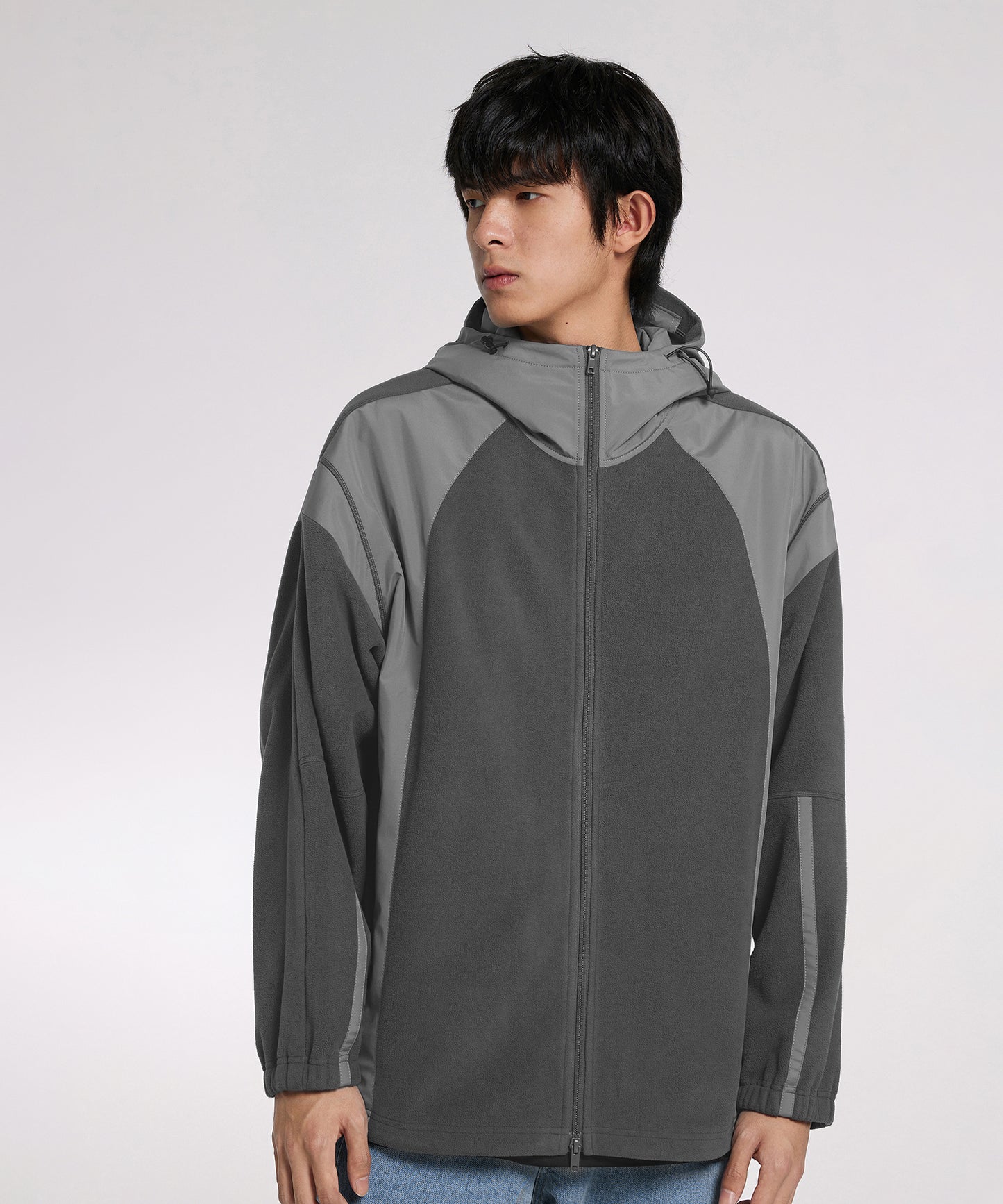 [CROQUIS]Contrast Active Fleece Jacket