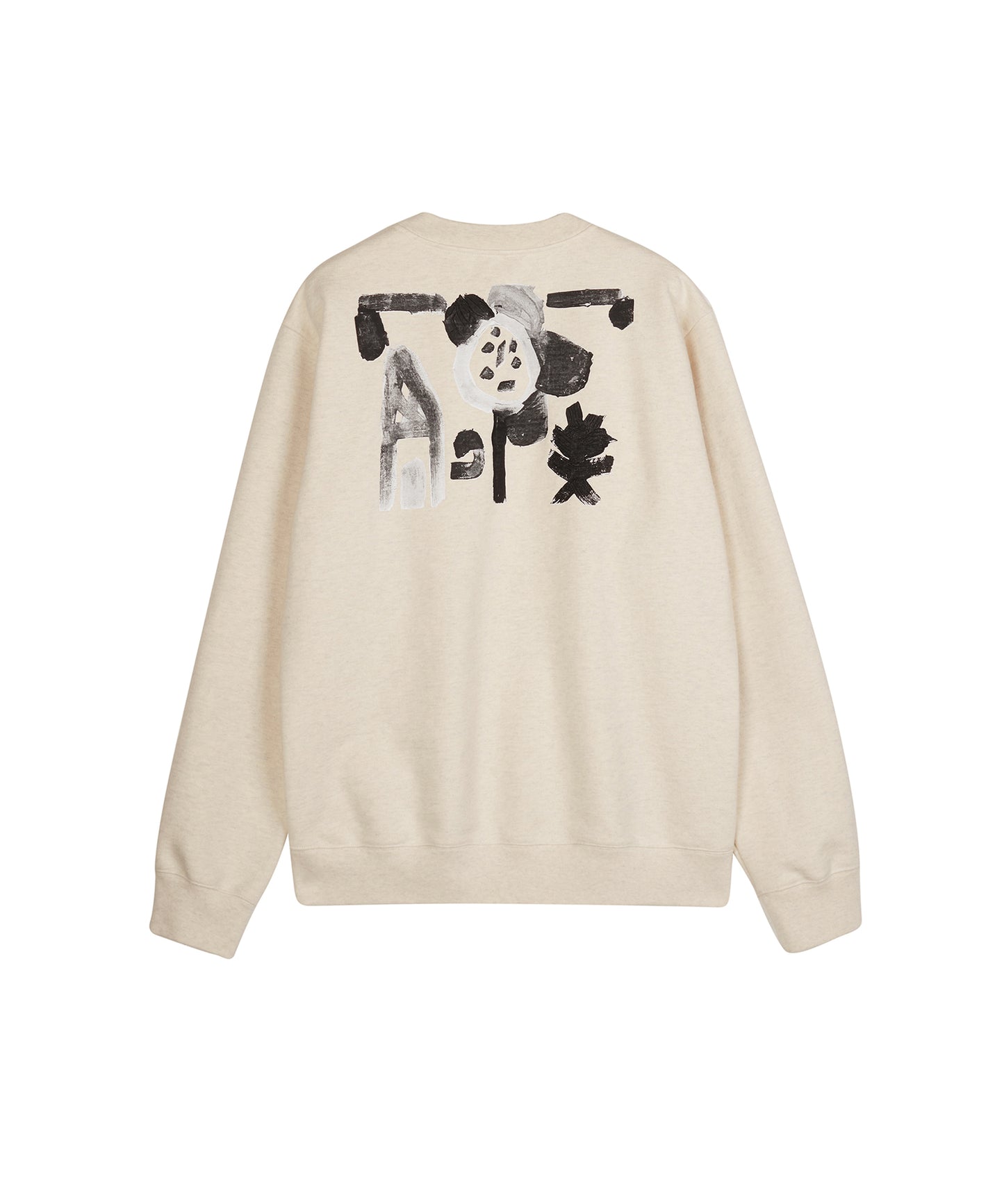 [CROQUIS]Whimsical Nature Print Sweatshirt