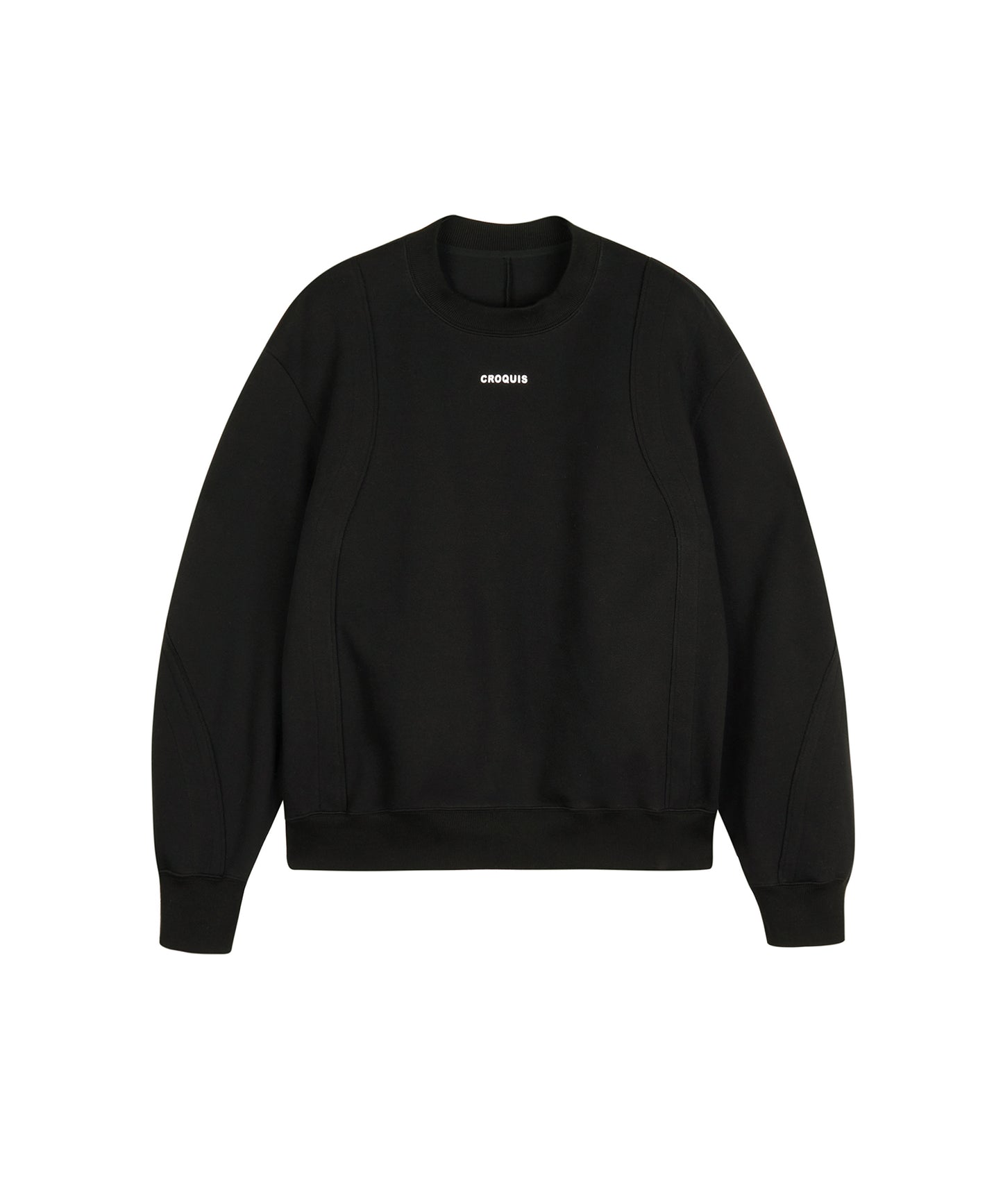 [CROQUIS]Curved Accent Logo Sweatshirt