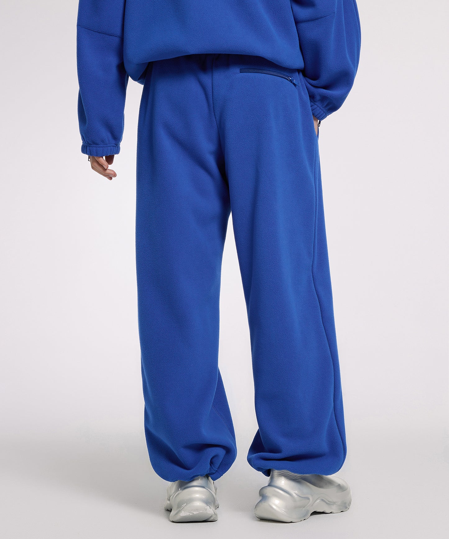 [CROQUIS]Double-zip Fleece Wide Pants