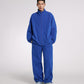 [CROQUIS]Double-zip Fleece Wide Pants