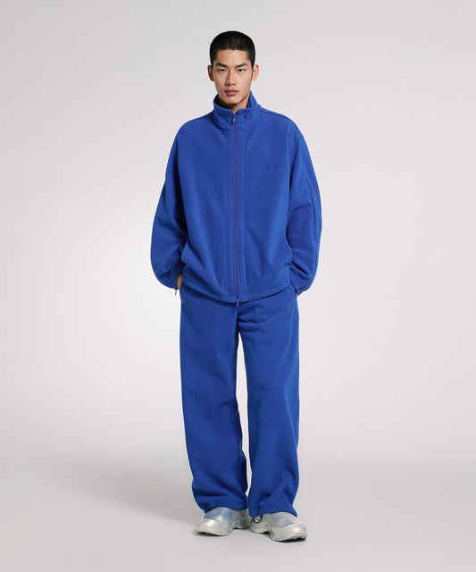 [CROQUIS]Double-zip Fleece Wide Pants