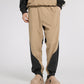 [CROQUIS]Color-block Zip-slit Jogger Pants