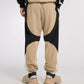 [CROQUIS]Color-block Zip-slit Jogger Pants