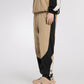 [CROQUIS]Color-block Zip-slit Jogger Pants