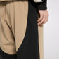 [CROQUIS]Color-block Zip-slit Jogger Pants