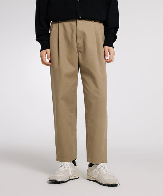 [CROQUIS]Essential Tuck Tapered Pants