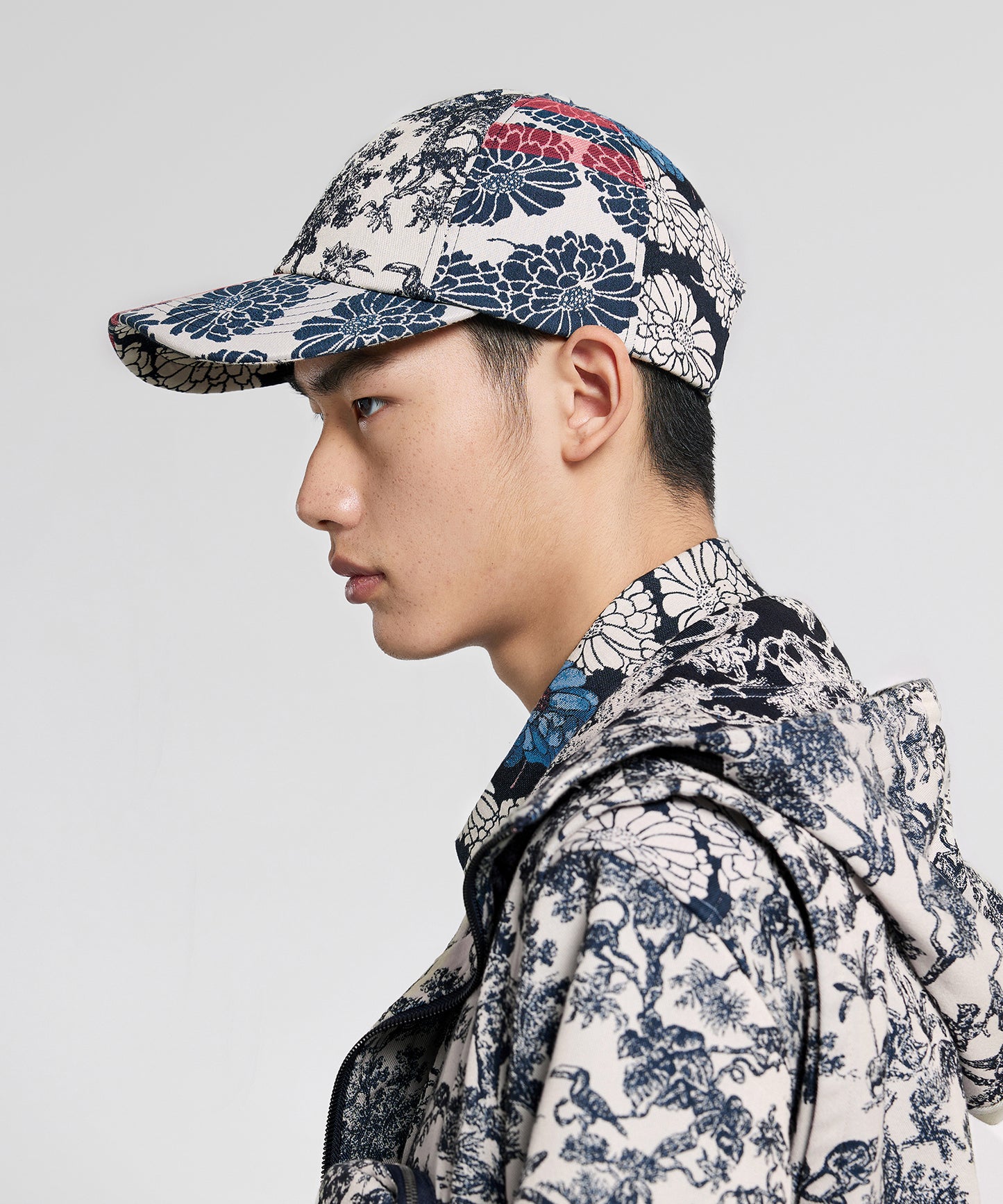 [CROQUIS]Floating Floral-jacquard Cap