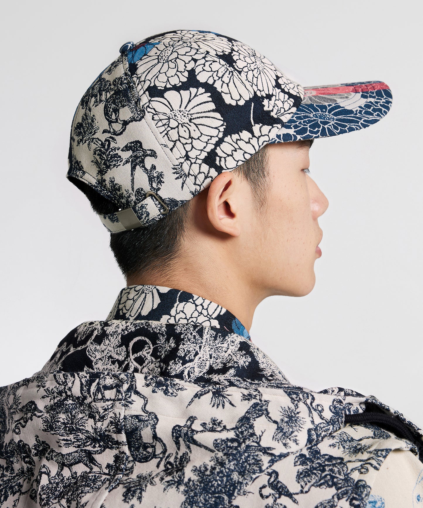 [CROQUIS]Floating Floral-jacquard Cap