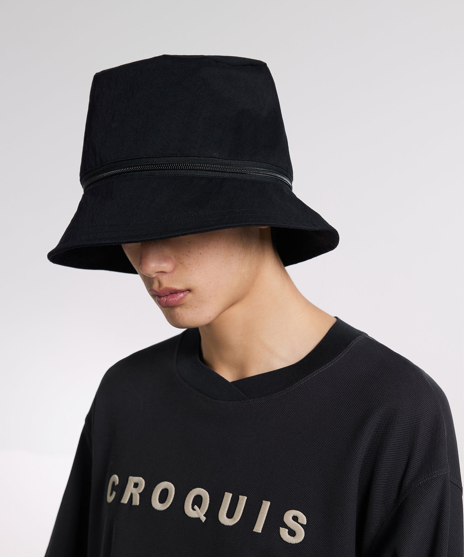 CROQUIS]2-way Zip-off Crown Bucket Hat – JNBY ONLINE STORE