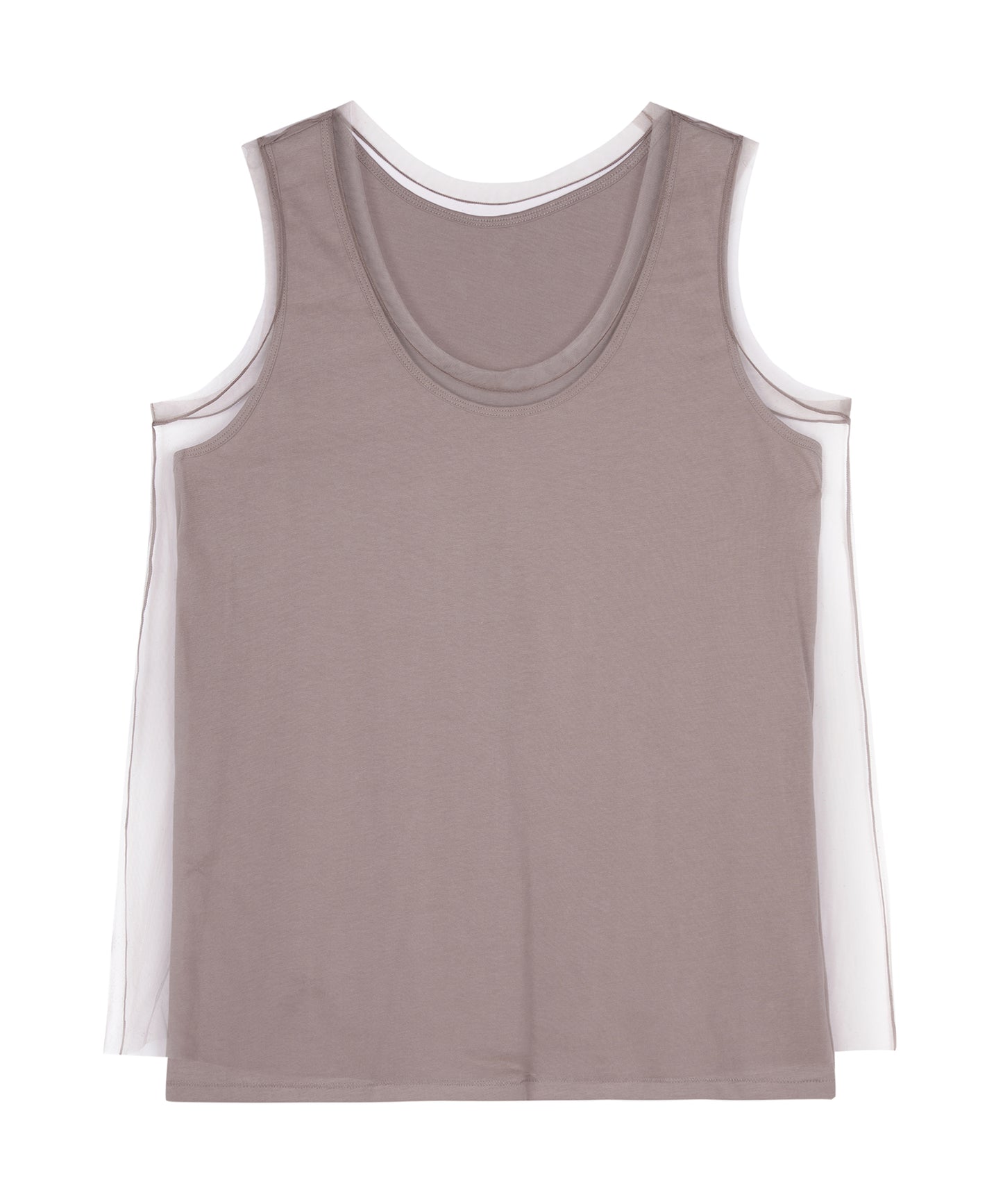 Light & Sheer Tulle Tank Top