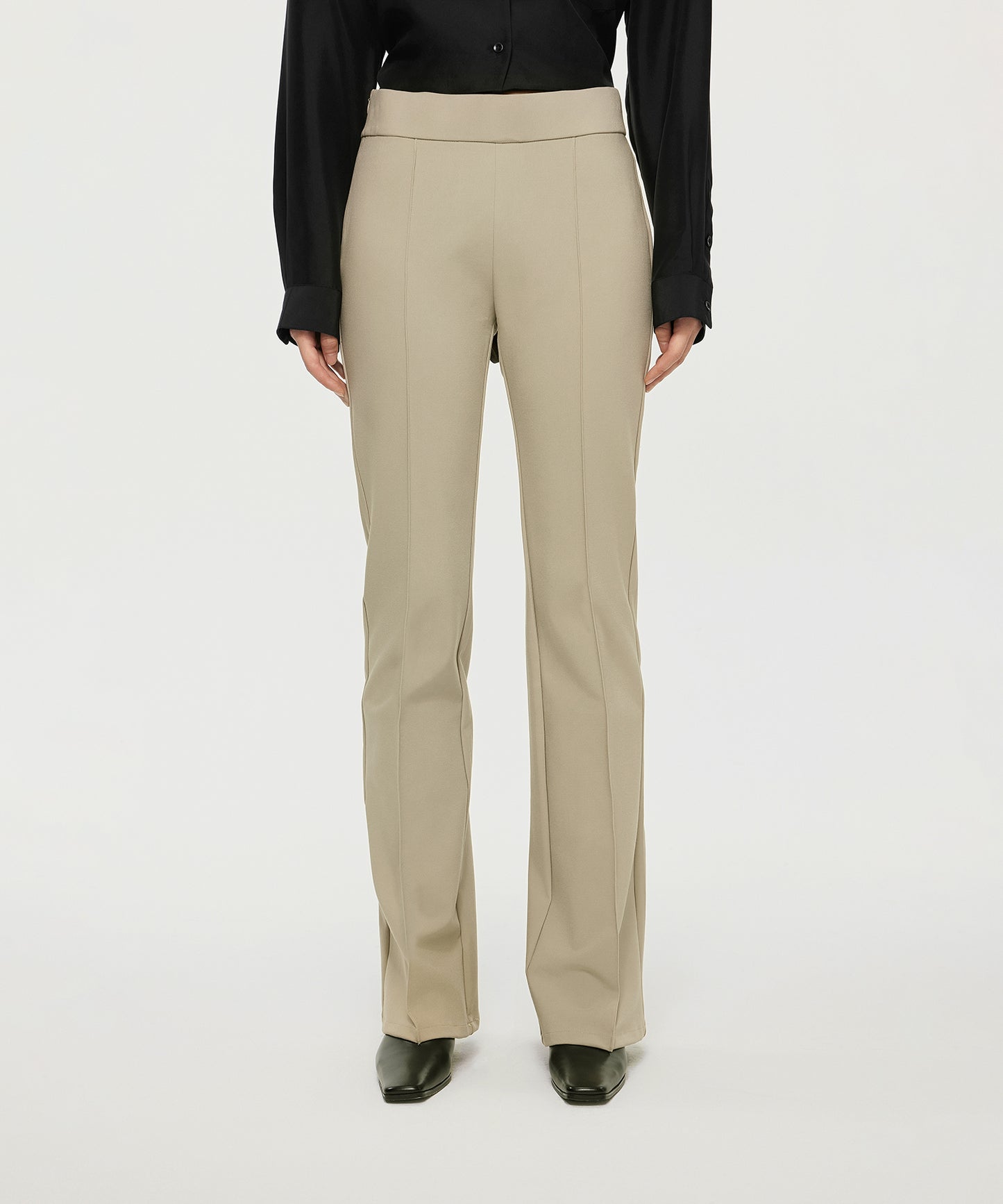 Elegance Dual-layer Flared Trousers