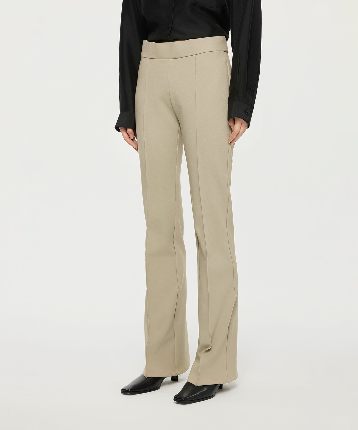 Elegance Dual-layer Flared Trousers