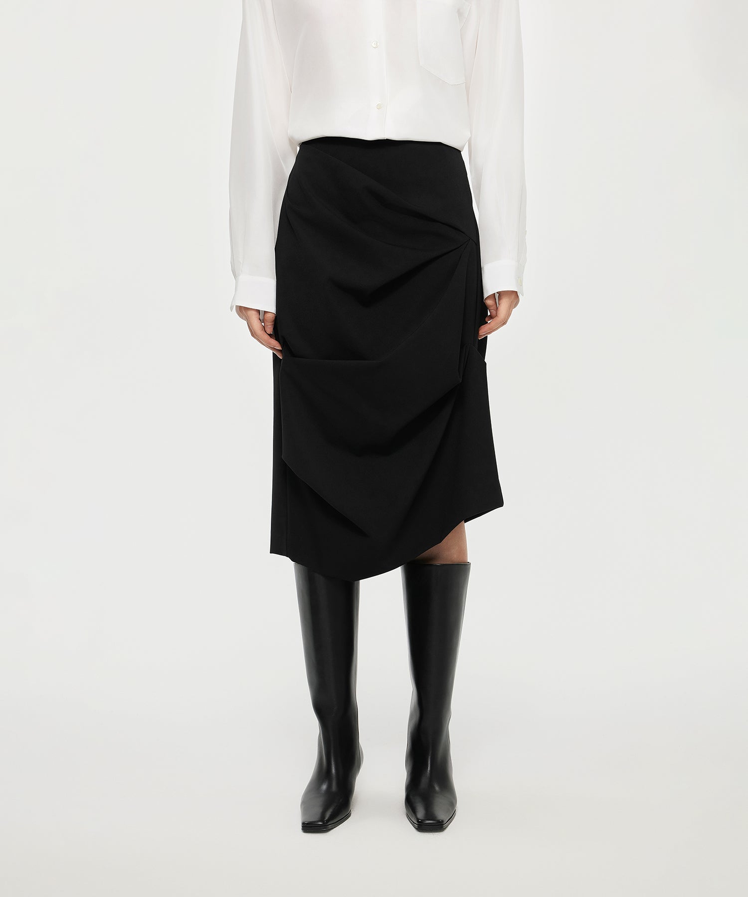 Contemporary Draped Skirt