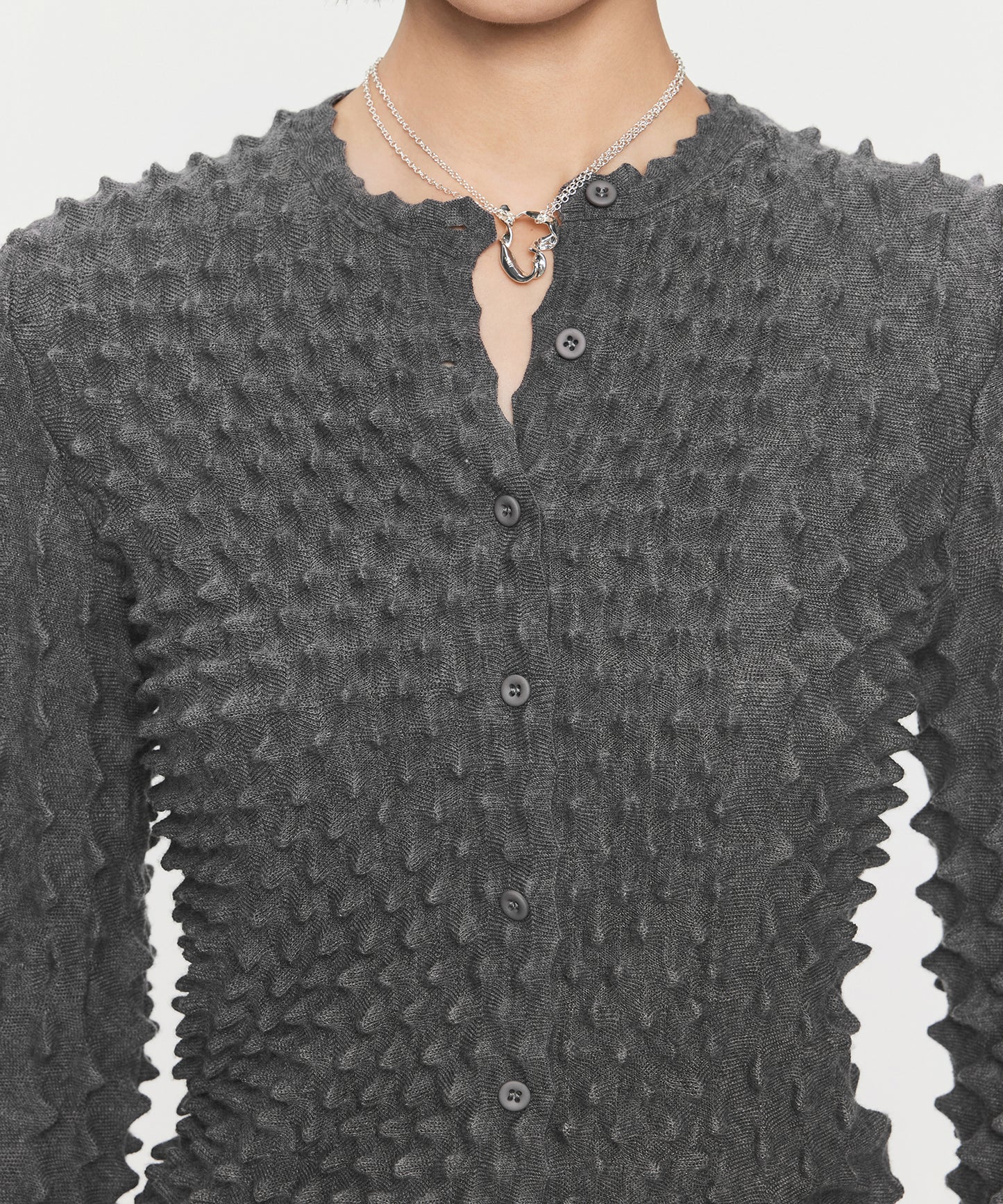 Three-dimensional Texture Cardigan