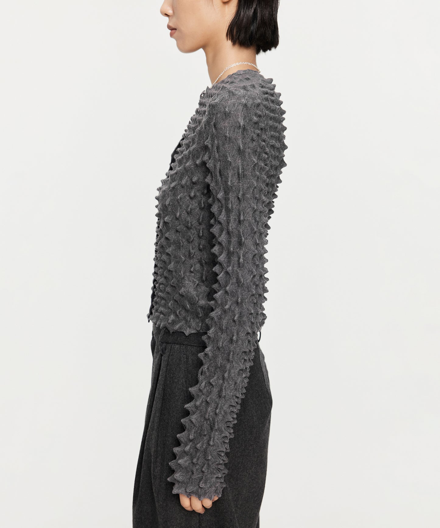 Three-dimensional Texture Cardigan