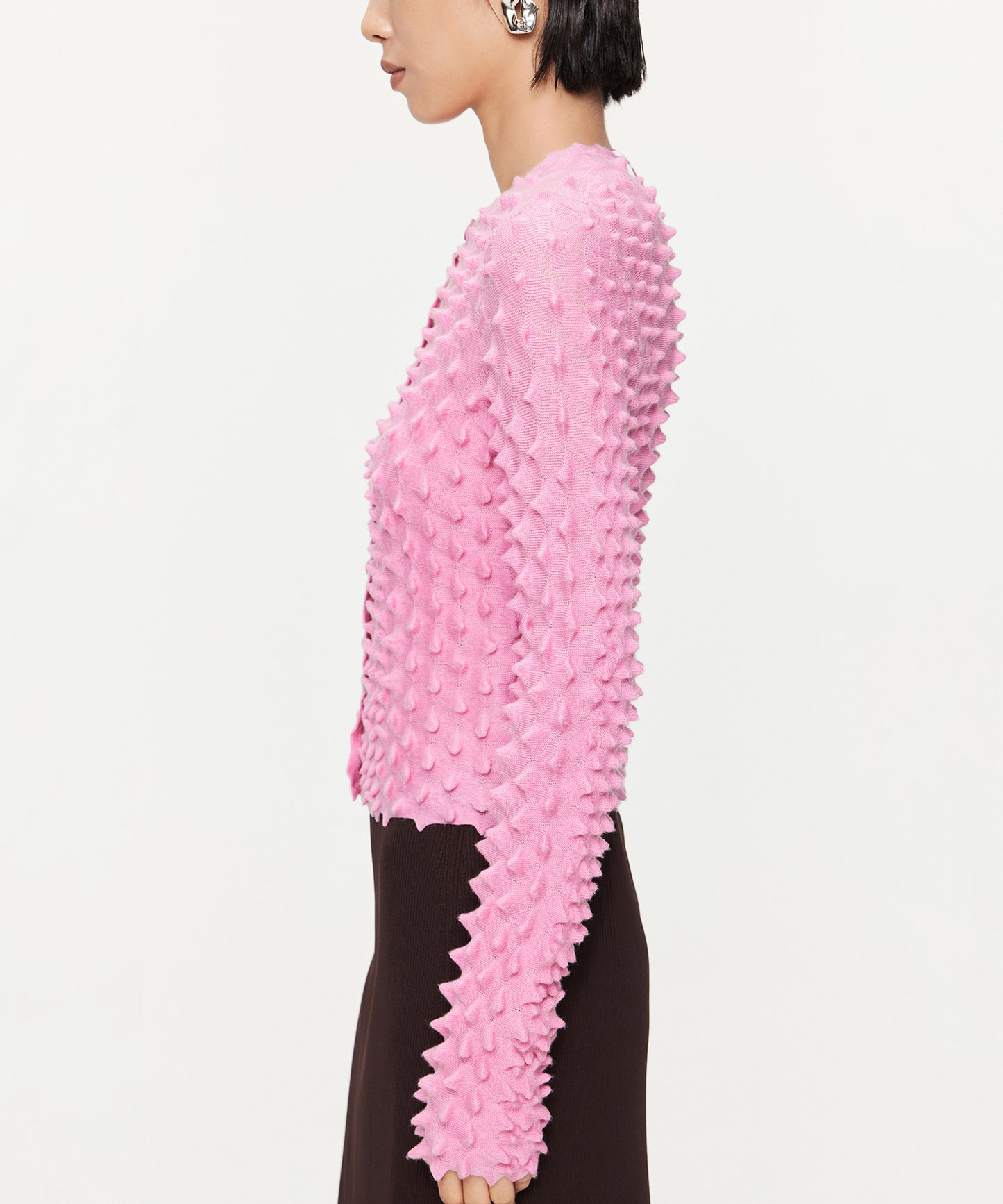 Three-dimensional Texture Cardigan