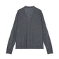 Two-Tone Merino Wool Cardigan