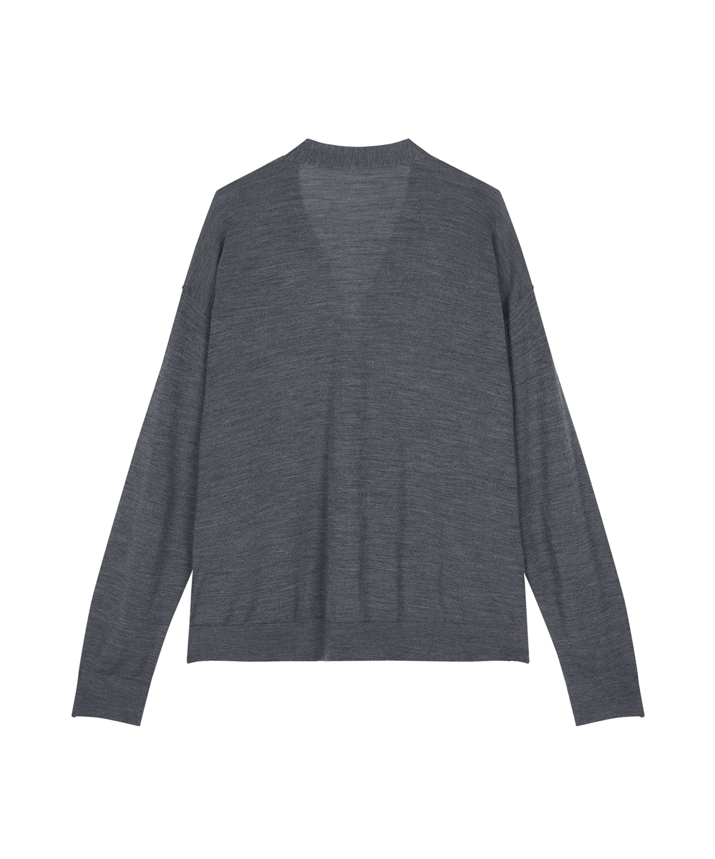 Two-Tone Merino Wool Cardigan