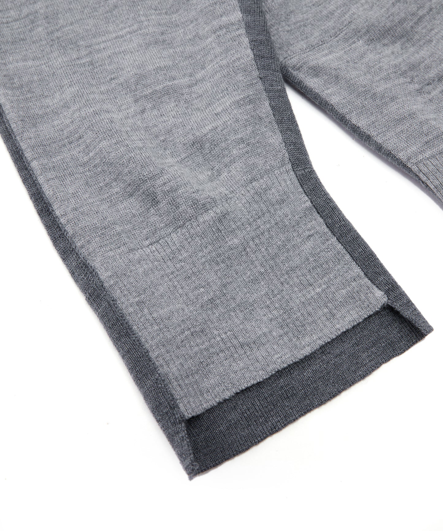 Two-Tone Merino Wool Cardigan