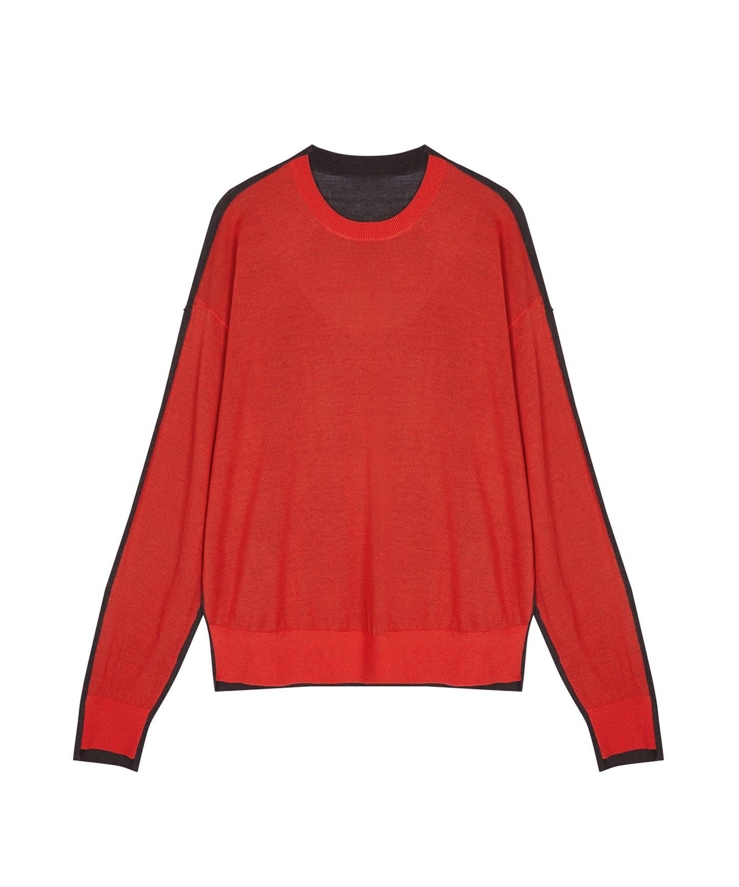 Two-Tone Merino Wool Sweater