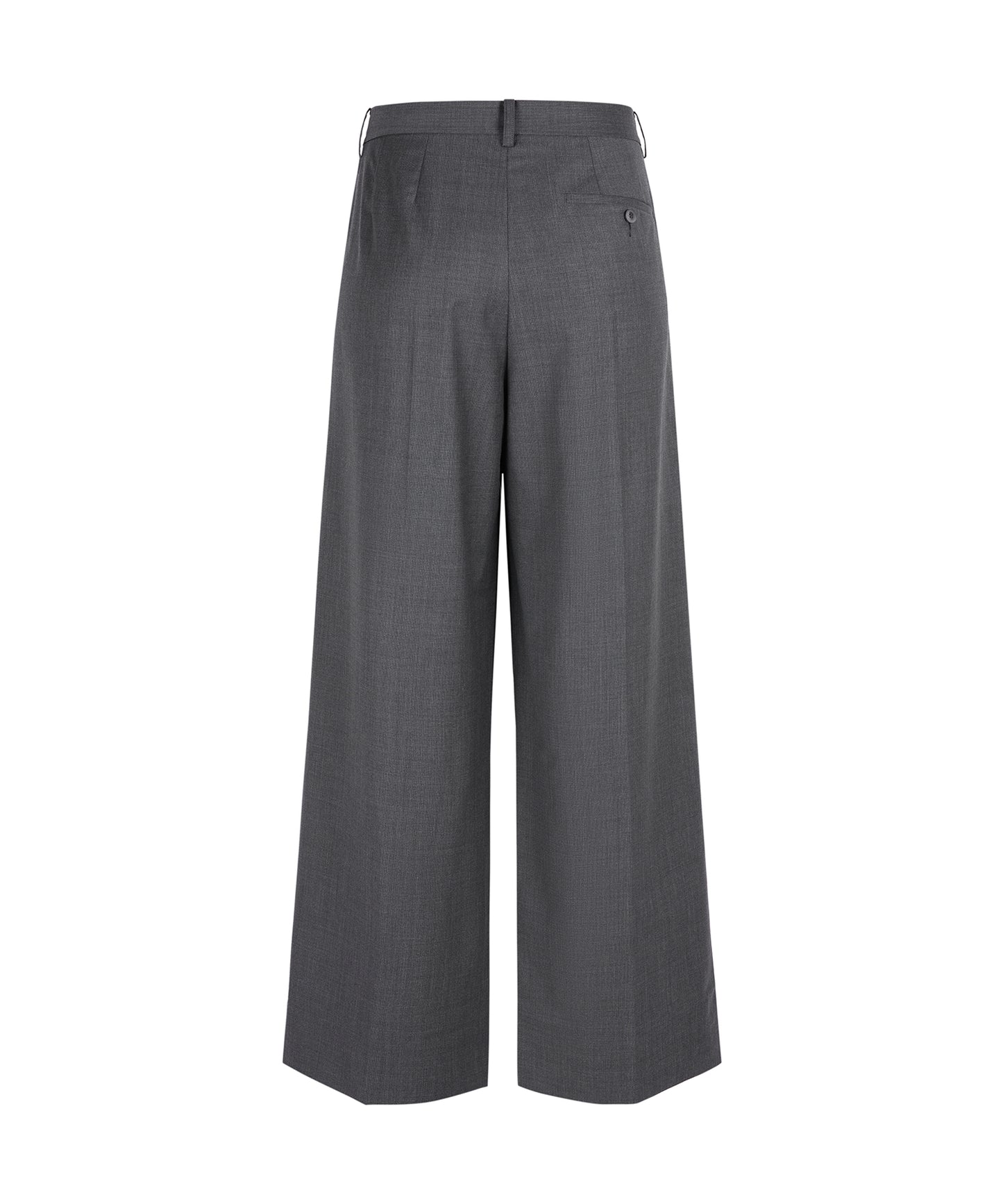 Mannish Wide-Leg Wrap Trousers