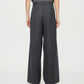 Mannish Wide-Leg Wrap Trousers