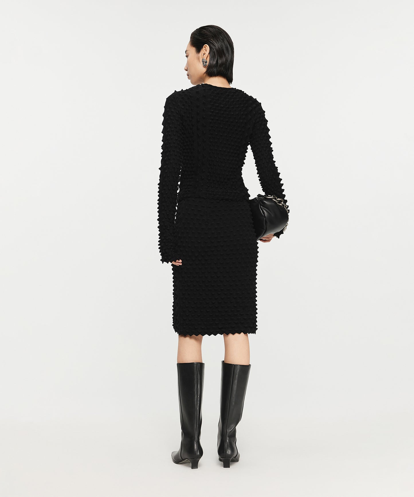 Unique Three-dimensional Knit Skirt