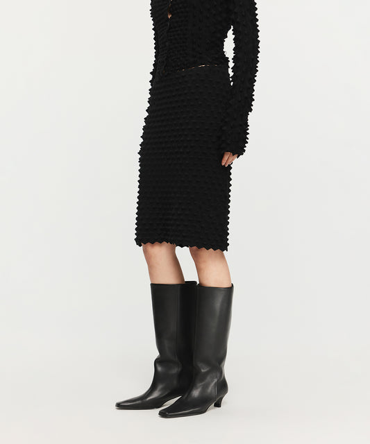 Unique Three-dimensional Knit Skirt