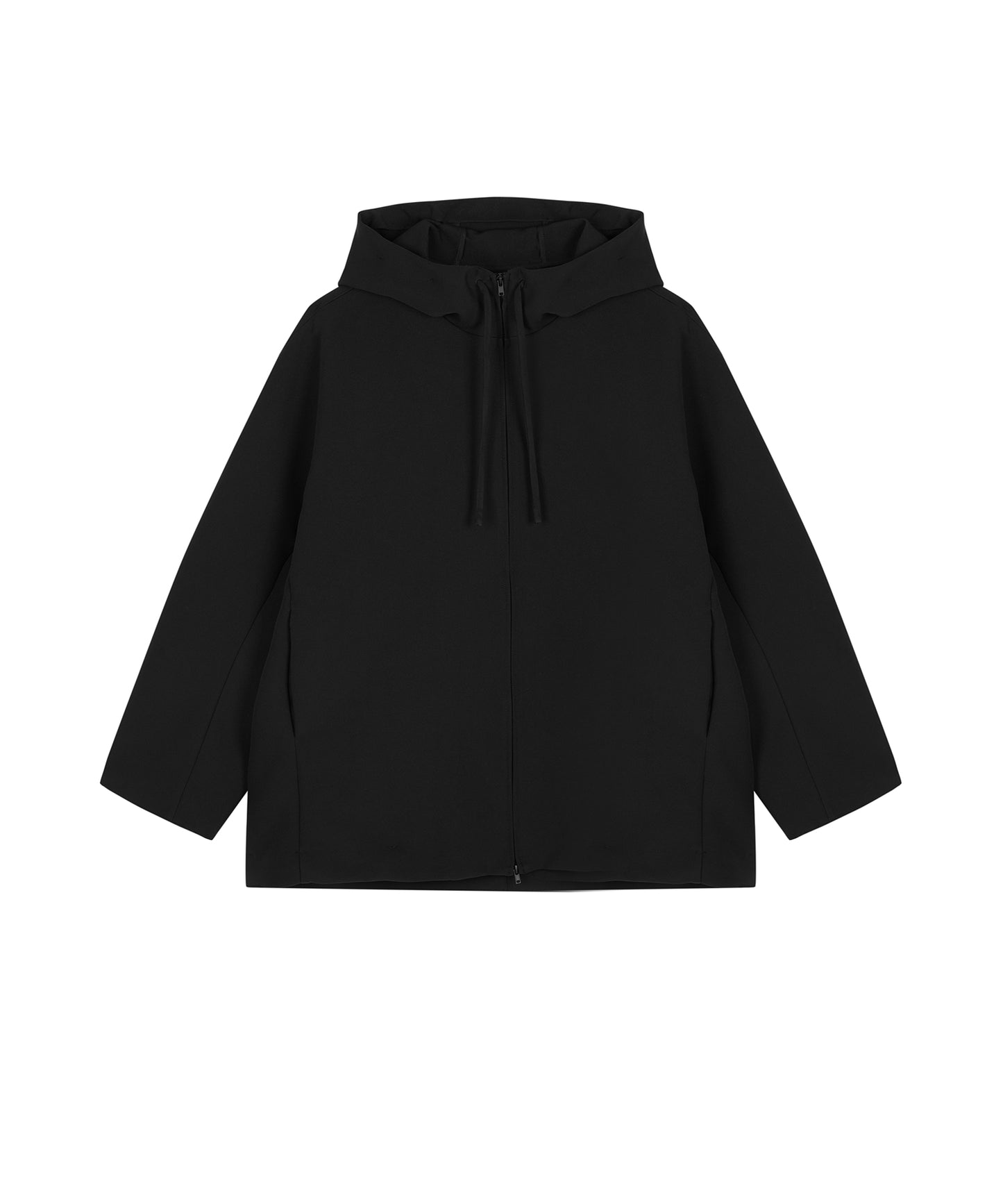 Oversized Zip-Up Hooded Jacket