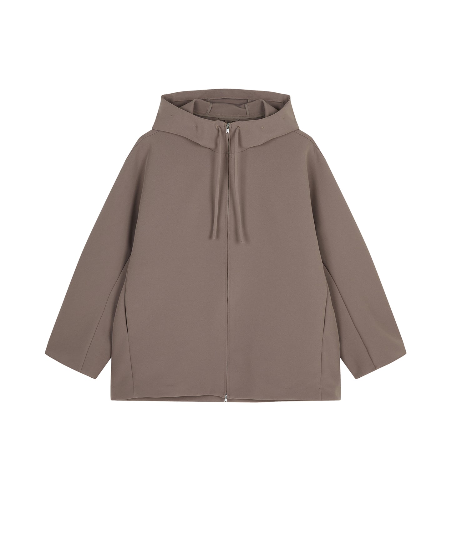 Oversized Zip-Up Hooded Jacket