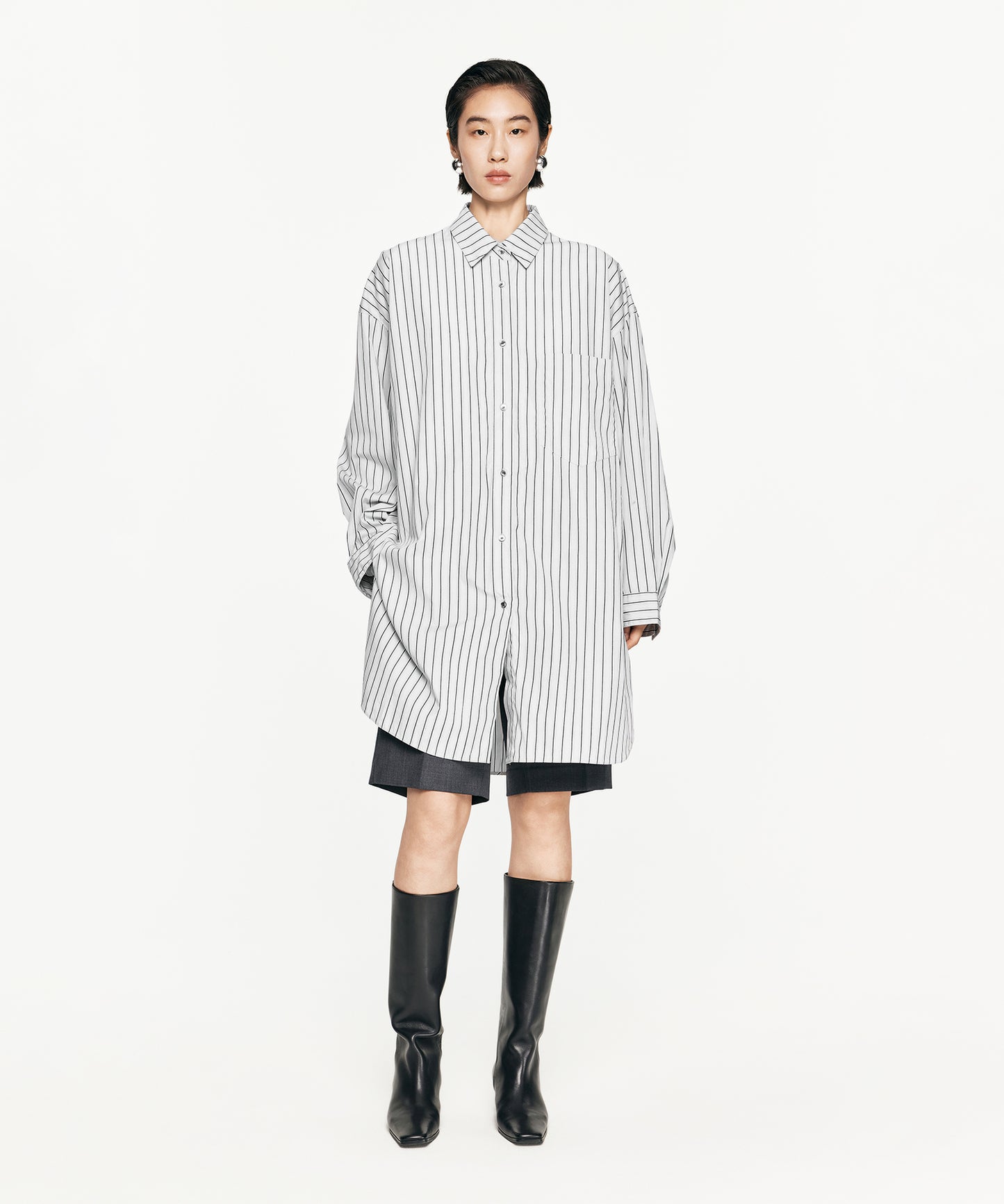 Luxury Oversized Striped Shirt