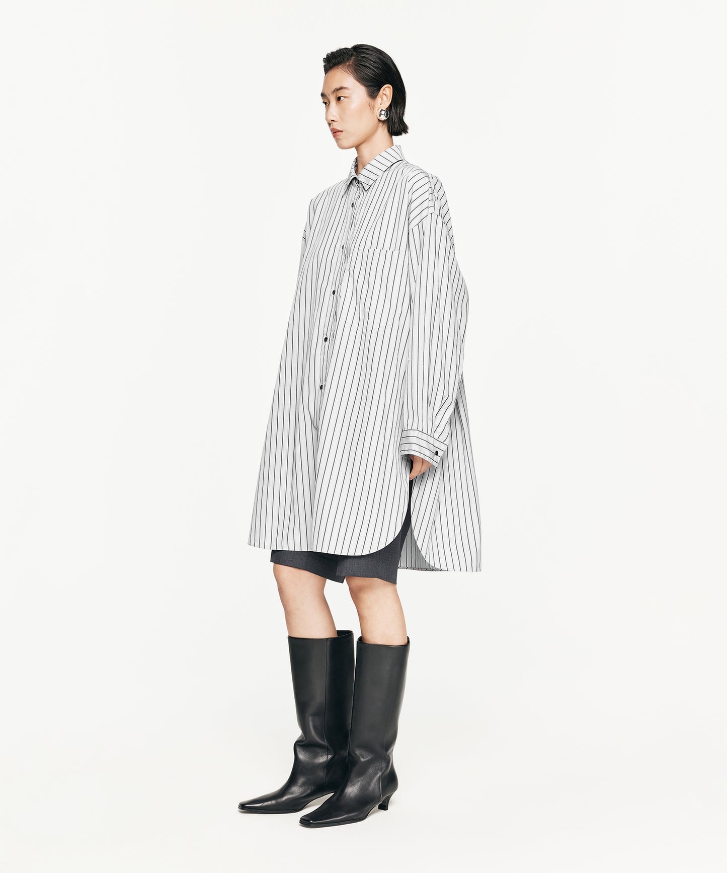 Luxury Oversized Striped Shirt