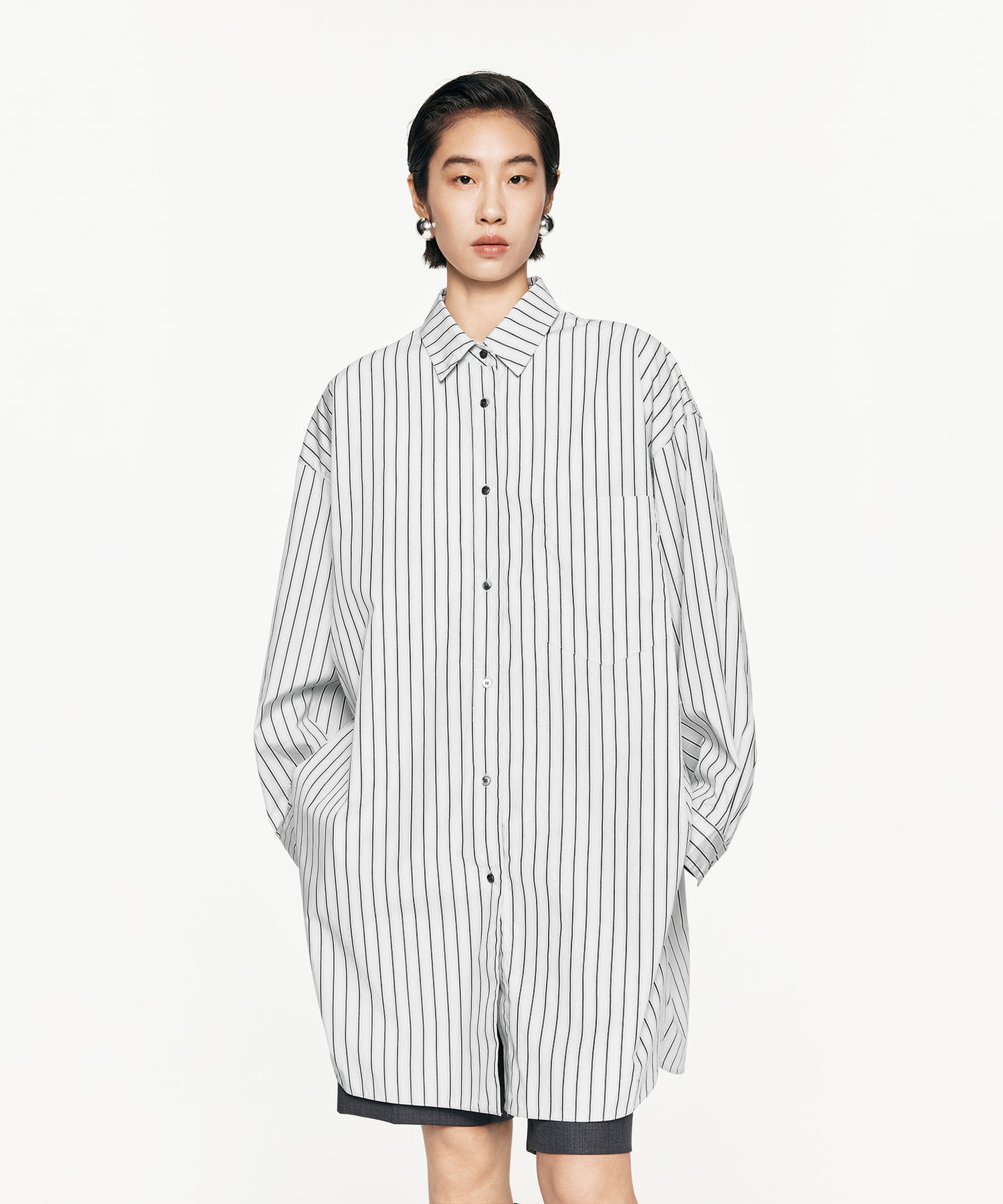 Luxury Oversized Striped Shirt