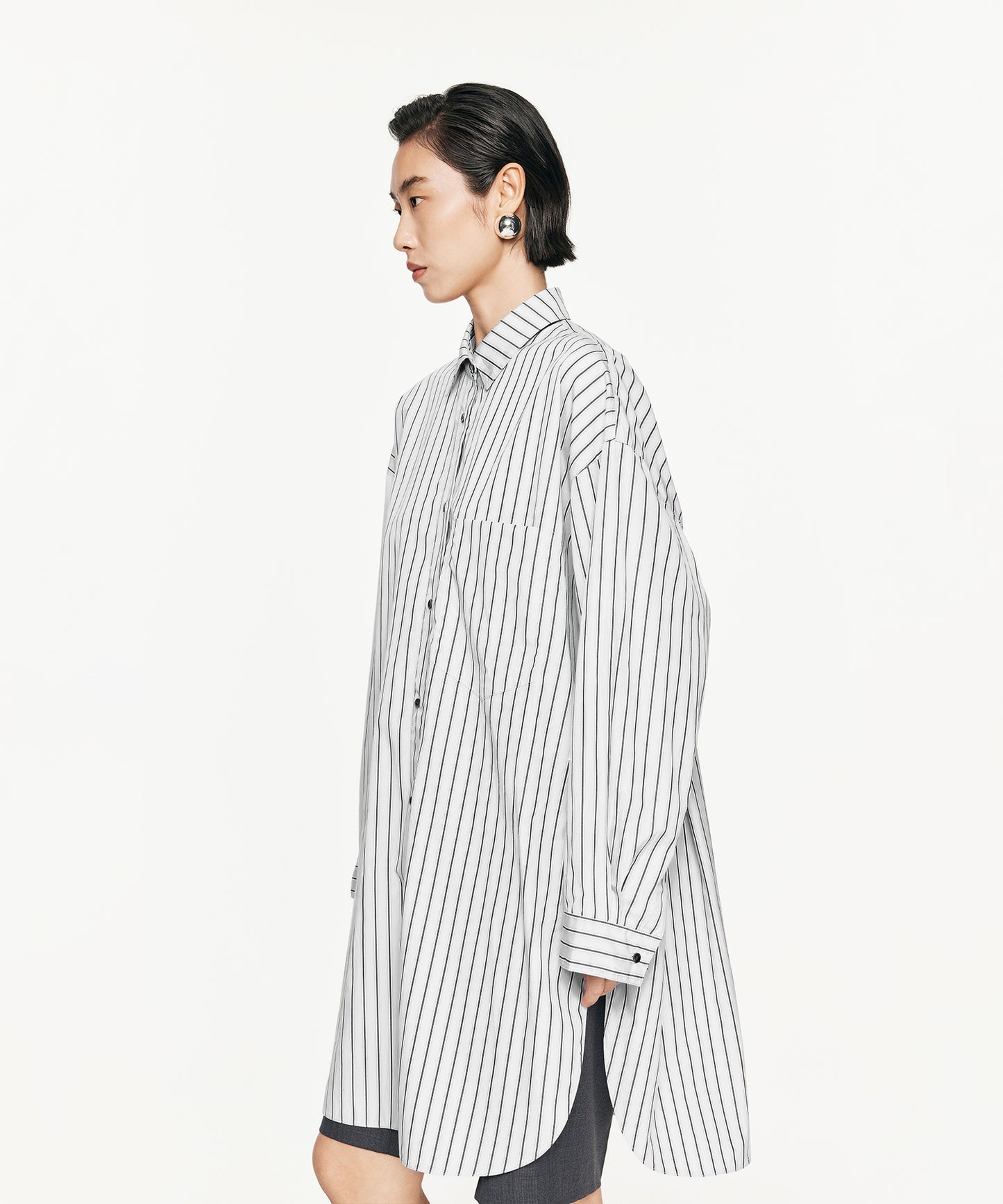 Luxury Oversized Striped Shirt