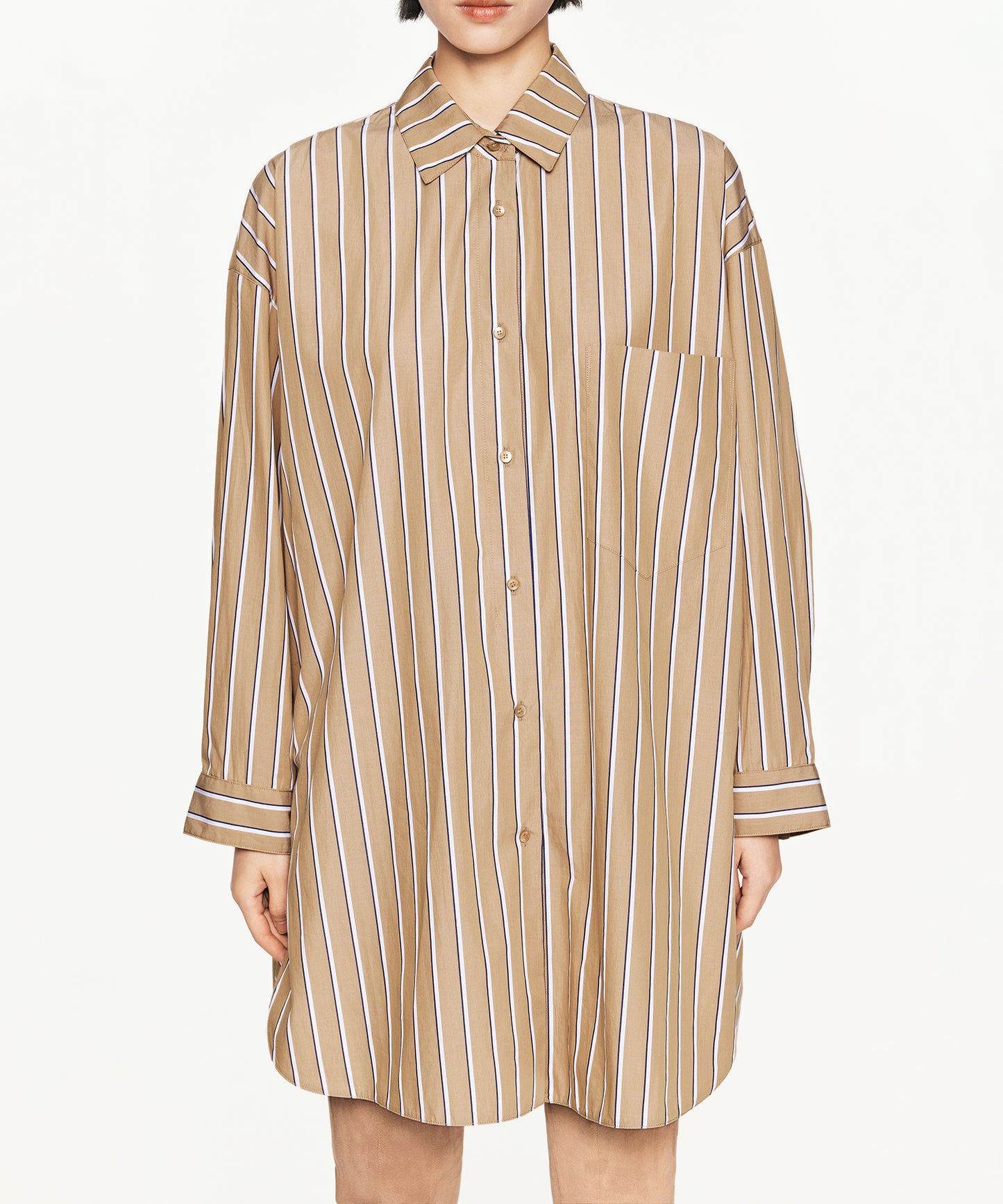 Luxury Oversized Striped Shirt