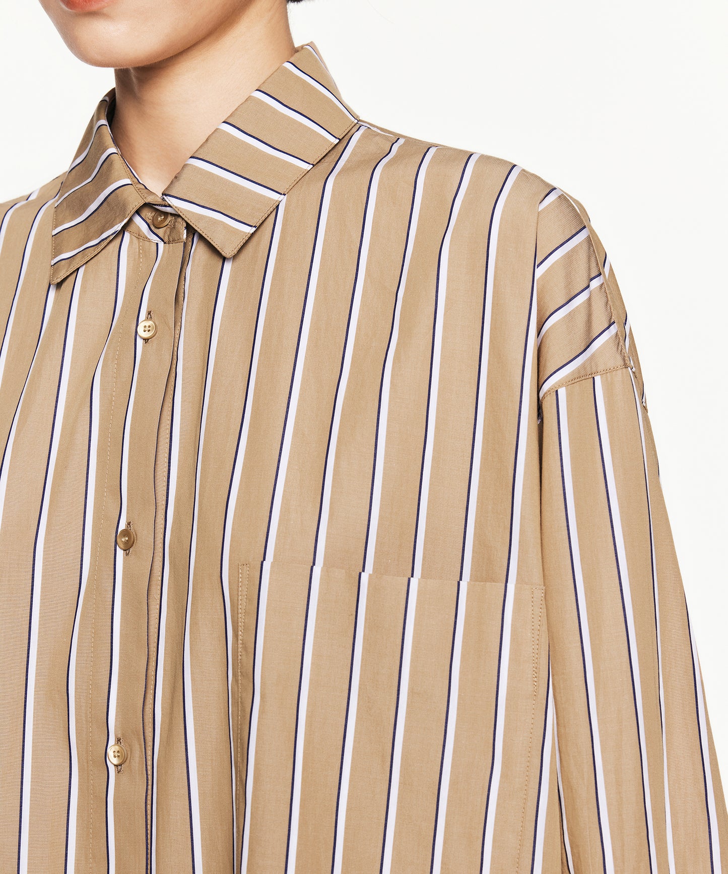 Luxury Oversized Striped Shirt