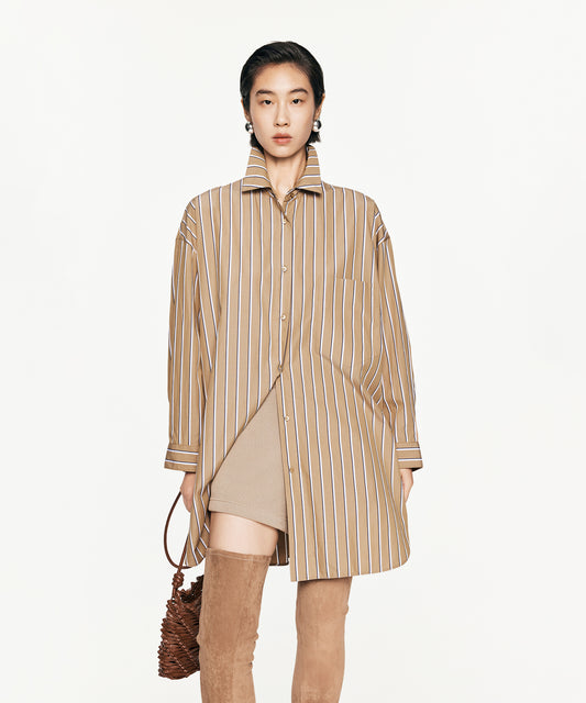 Luxury Oversized Striped Shirt