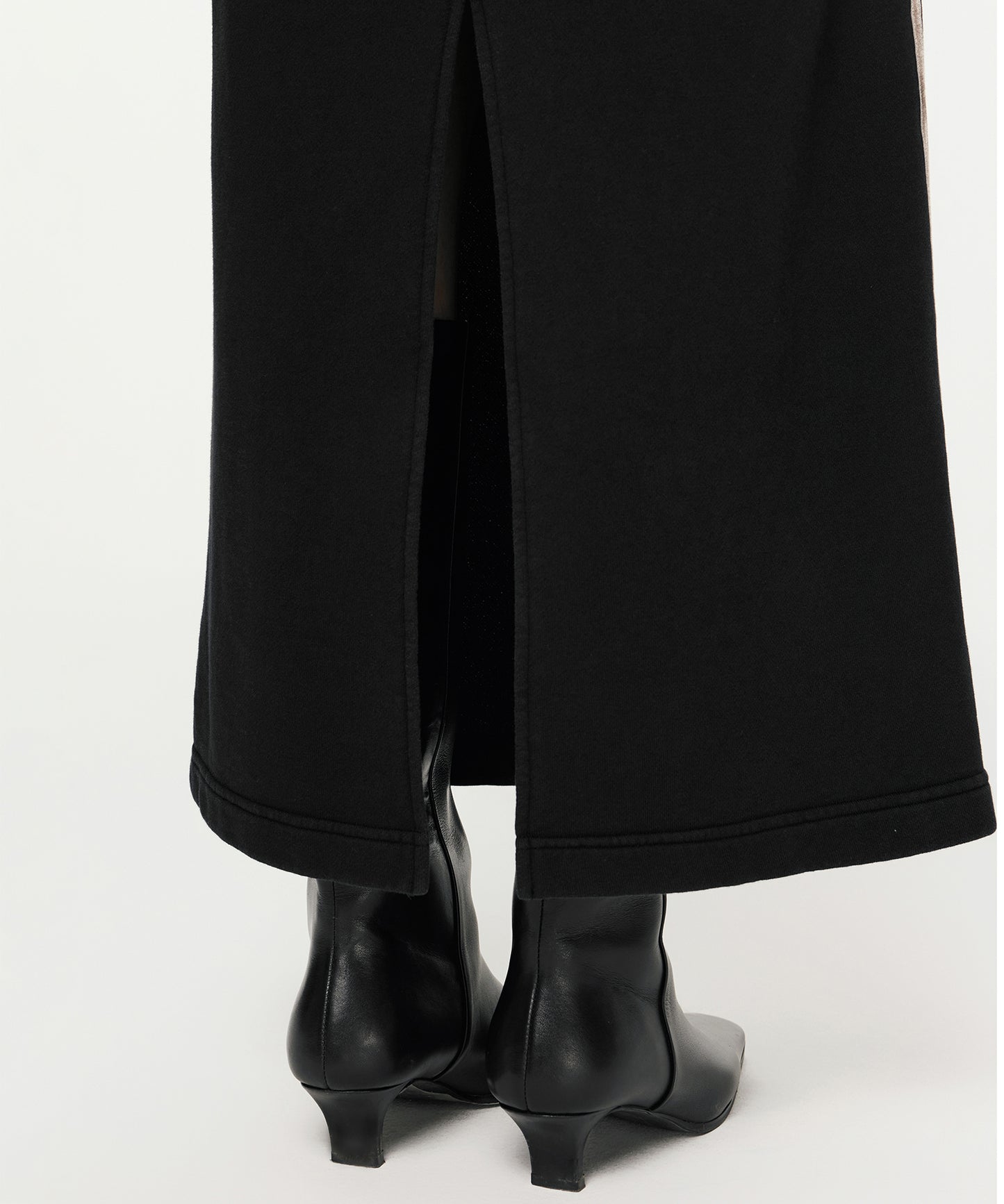 Velour Ribbon Sideline Maxi Skirt