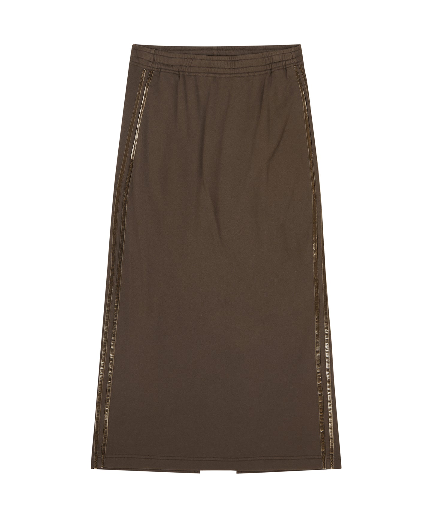 Velour Ribbon Sideline Maxi Skirt