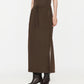 Velour Ribbon Sideline Maxi Skirt