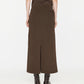 Velour Ribbon Sideline Maxi Skirt