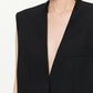 Sleek Mid-length Blazer Vest