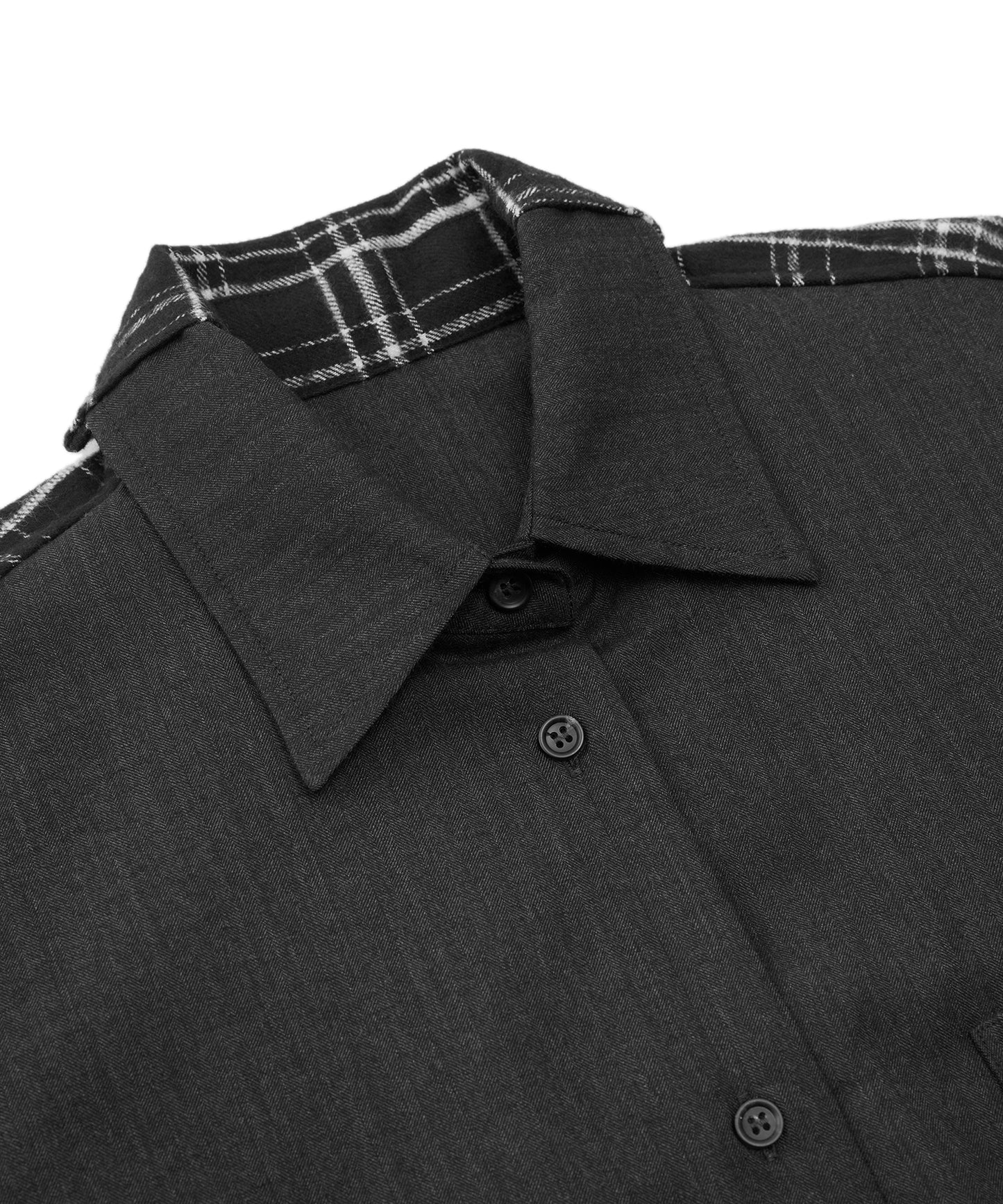 Plaid-blend Wool Shirt