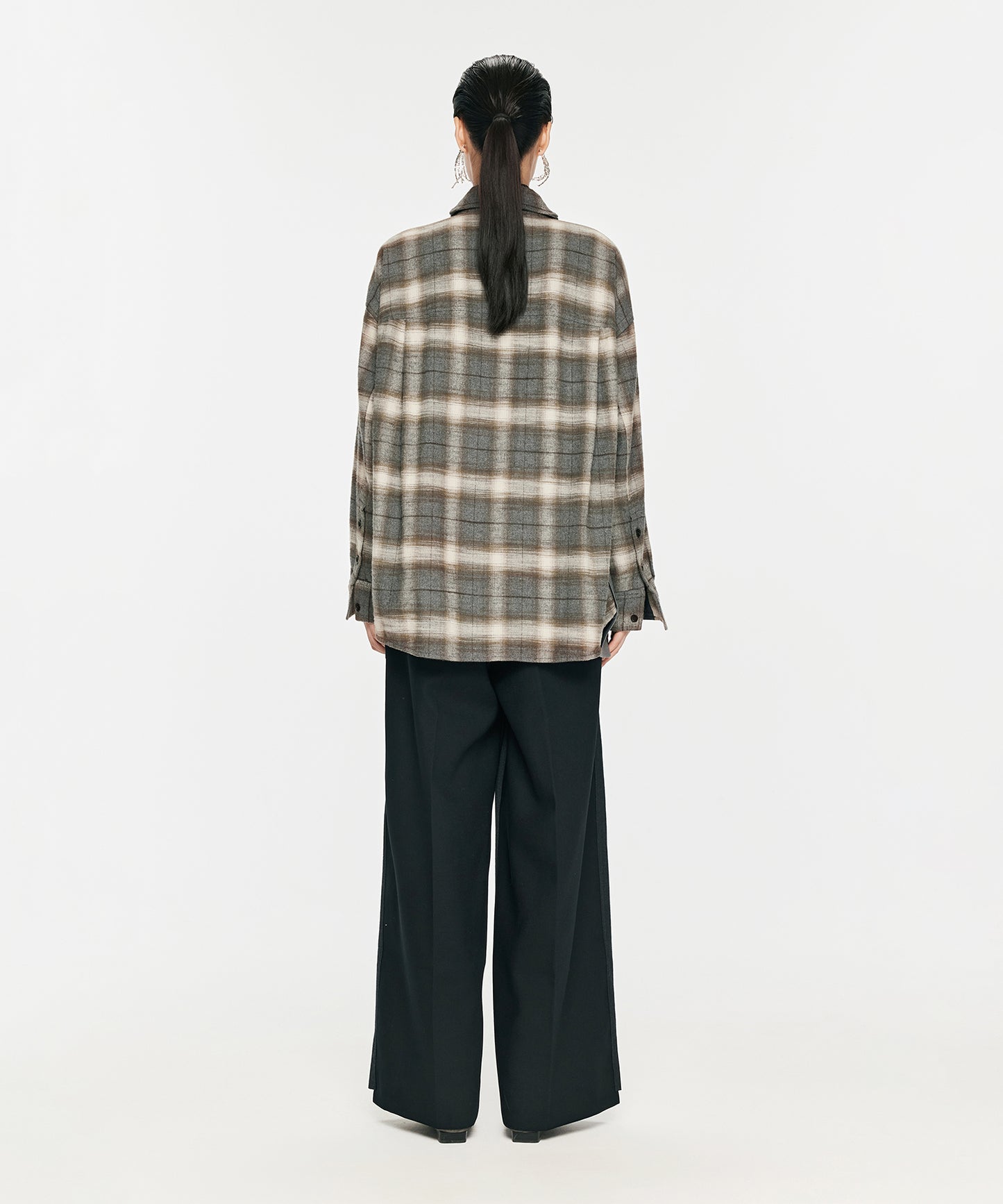 Plaid-blend Wool Shirt