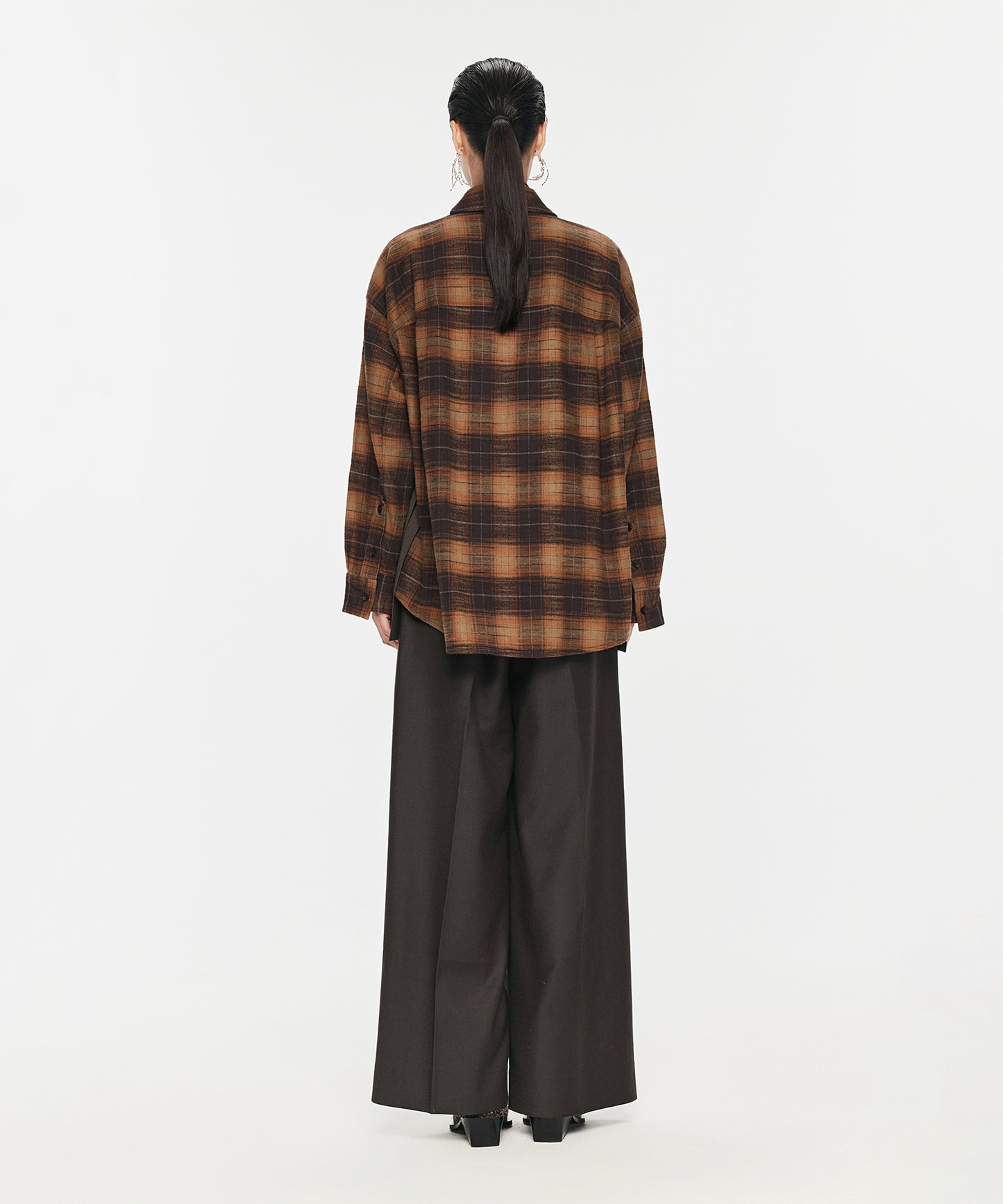 Plaid-blend Wool Shirt